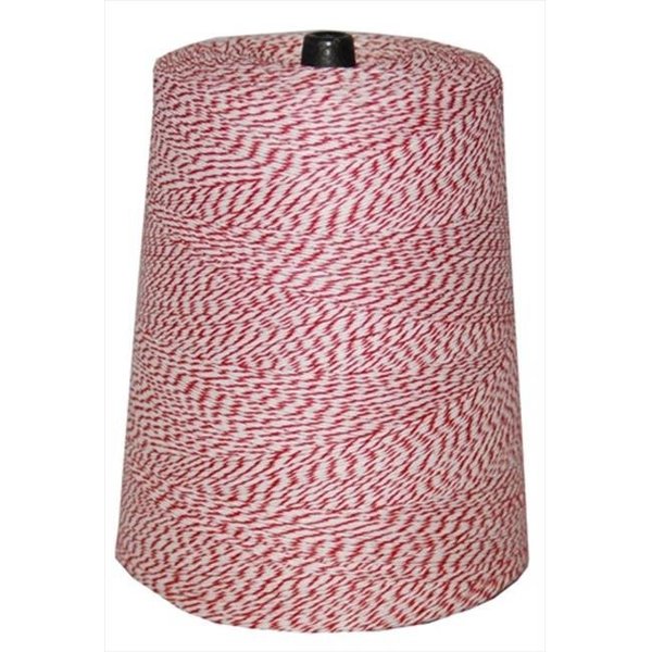 T.W. Evans Cordage Co Inc T.W. Evans Cordage 07-041 4 Poly Variegated 2 Pound Cone with 9600 ft. in Red and White 07-041